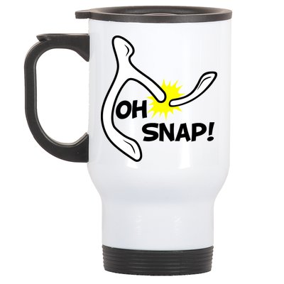 Oh Snap Lucky Wishbone Thanksgiving Stainless Steel Travel Mug