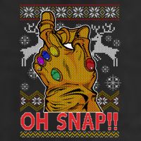 Oh Snap Ugly Christmas Sweater Design Adult Drive Performance Visor
