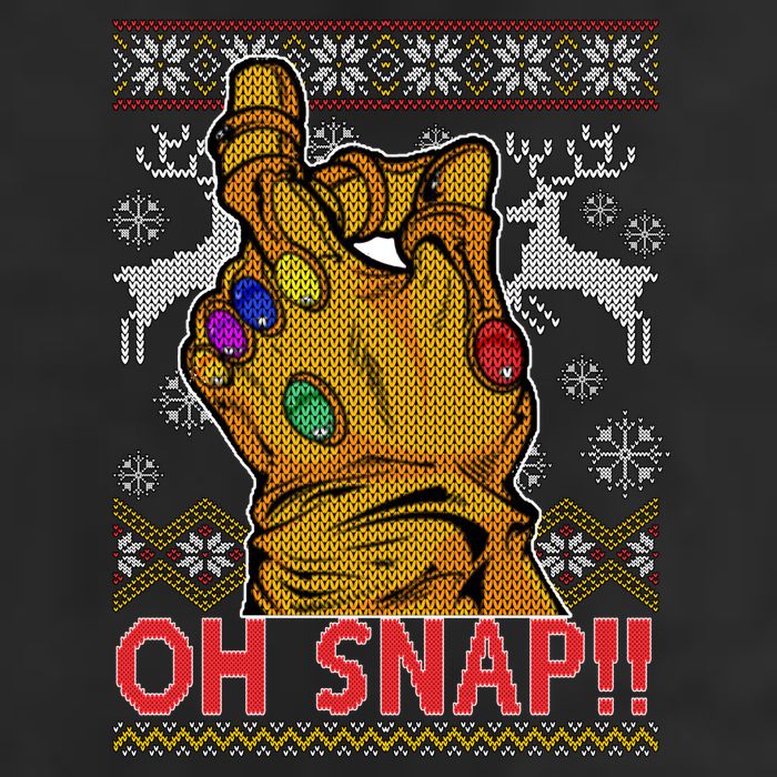 Oh Snap Ugly Christmas Sweater Design Adult Drive Performance Visor