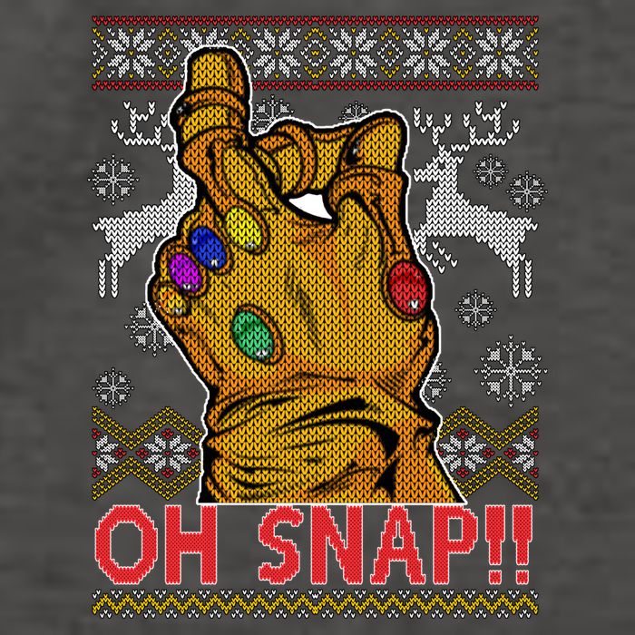 Oh Snap Ugly Christmas Sweater Design Vector Backpack