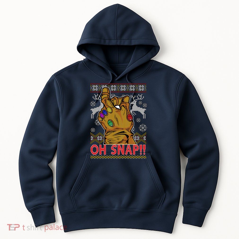 Oh Snap Ugly Christmas Sweater Design Hoodie
