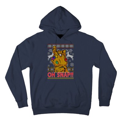 Oh Snap Ugly Christmas Sweater Design Hoodie