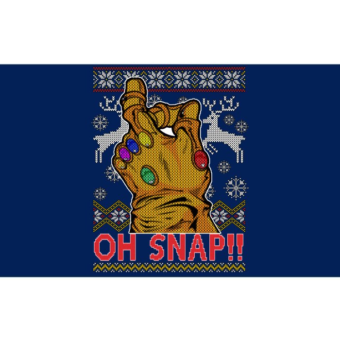 Oh Snap Ugly Christmas Sweater Design Bumper Sticker