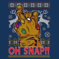 Oh Snap Ugly Christmas Sweater Design 16 in Basic Backpack