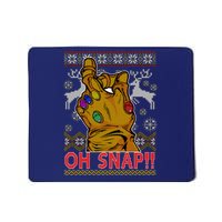 Oh Snap Ugly Christmas Sweater Design Mousepad