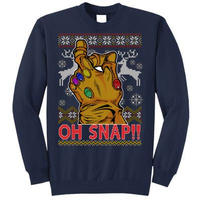 Oh Snap Ugly Christmas Sweater Design Tall Sweatshirt