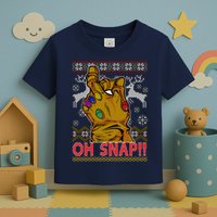 Oh Snap Ugly Christmas Sweater Design Toddler T-Shirt