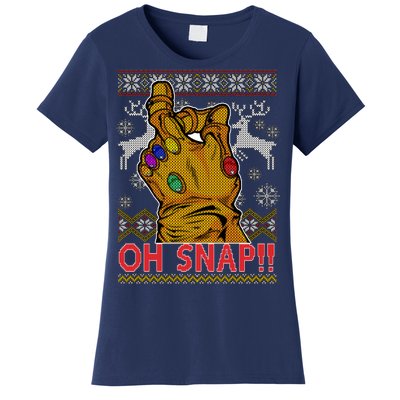 Oh Snap Ugly Christmas Sweater Design Women's T-Shirt