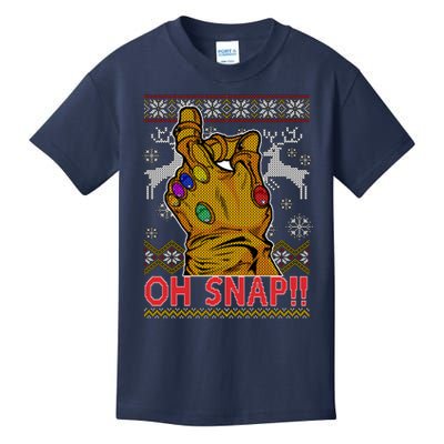 Oh Snap Ugly Christmas Sweater Design Kids T-Shirt
