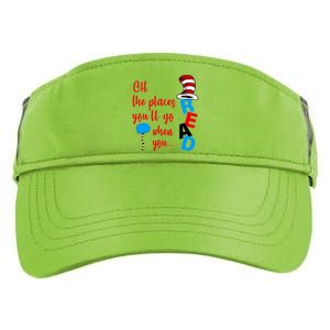 Oh The Places You'll Go When You Read Adult Drive Performance Visor