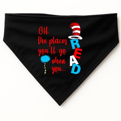 Oh The Places You'll Go When You Read USA-Made Doggie Bandana