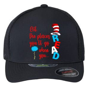 Oh The Places You'll Go When You Read Flexfit Unipanel Trucker Cap