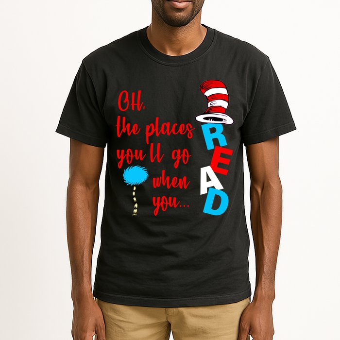 Oh The Places You'll Go When You Read Tall T-Shirt