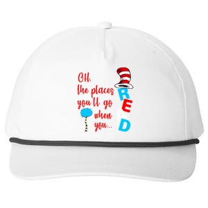 Oh The Places You'll Go When You Read Snapback Five-Panel Rope Hat