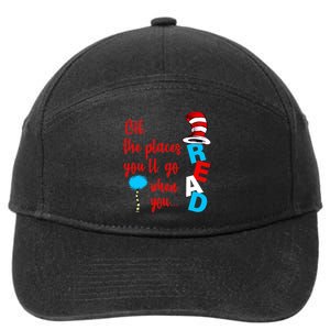 Oh The Places You'll Go When You Read 7-Panel Snapback Hat