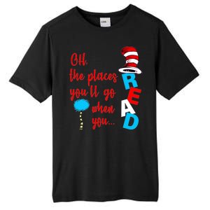 Oh The Places You'll Go When You Read Tall Fusion ChromaSoft Performance T-Shirt