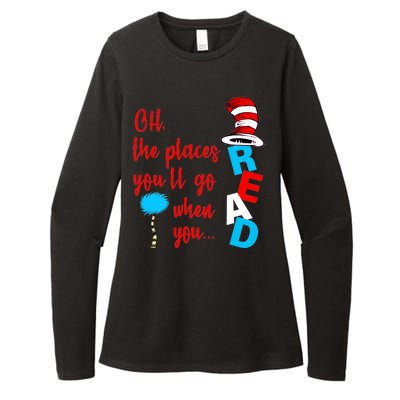 Oh The Places You'll Go When You Read Womens CVC Long Sleeve Shirt