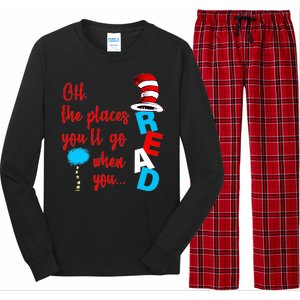 Oh The Places You'll Go When You Read Long Sleeve Pajama Set