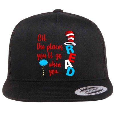 Oh The Places You'll Go When You Read Flatbill Hat