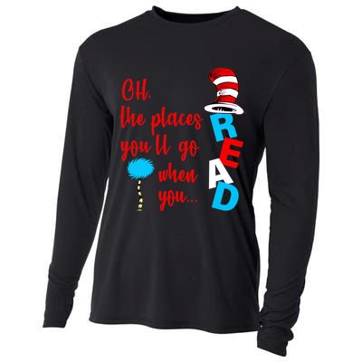 Oh The Places You'll Go When You Read Cooling Performance Long Sleeve Crew