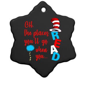 Oh The Places You'll Go When You Read Ceramic Star Ornament