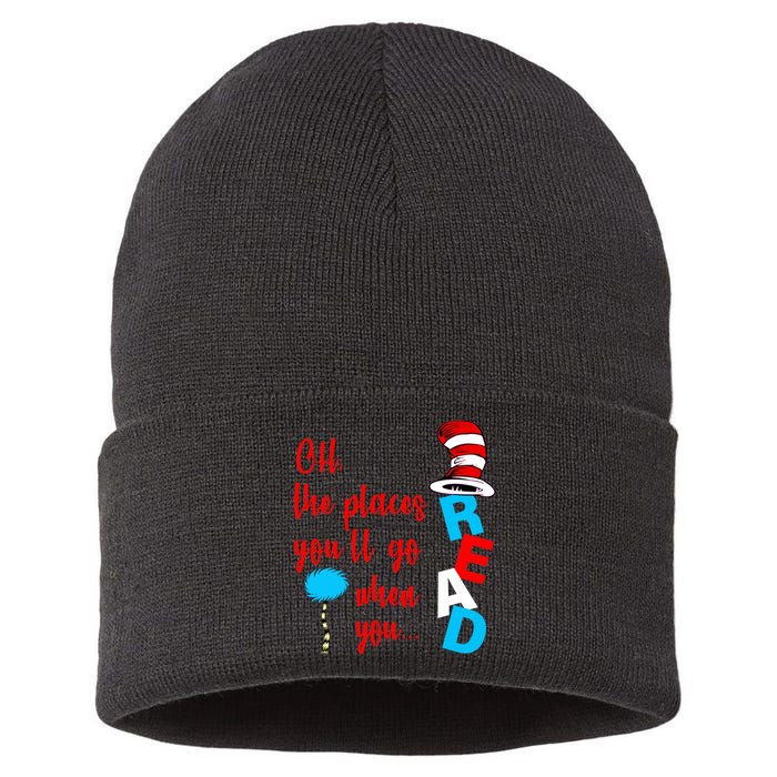 Oh The Places You'll Go When You Read Sustainable Knit Beanie