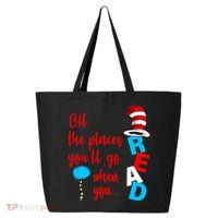Oh The Places You'll Go When You Read 25L Jumbo Tote