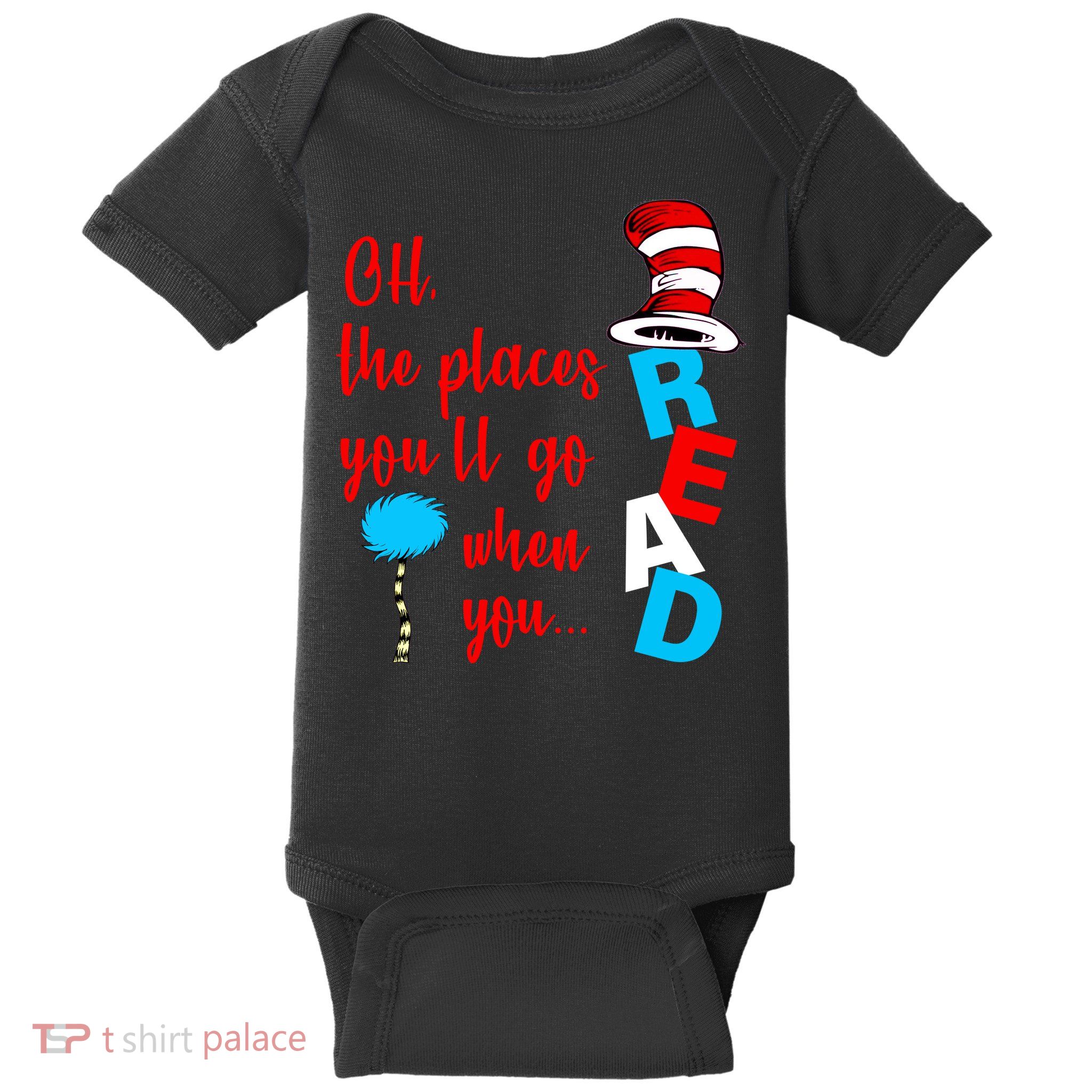 Oh The Places You'll Go When You Read Baby Bodysuit