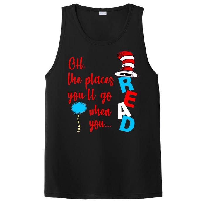 Oh The Places You'll Go When You Read PosiCharge Competitor Tank