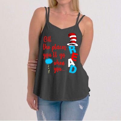 Oh The Places You'll Go When You Read Women's Strappy Tank