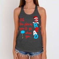 Oh The Places You'll Go When You Read Women's Knotted Racerback Tank