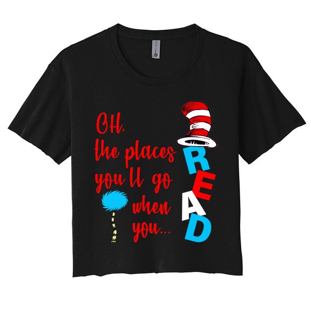 Oh The Places You'll Go When You Read Crop Top