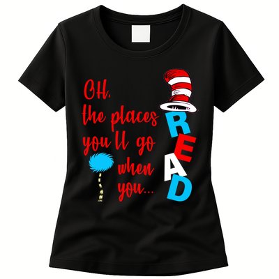 Oh The Places You'll Go When You Read Womens T-Shirt