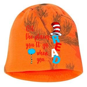 Oh The Places You'll Go When You Read Kati - Camo Knit Beanie