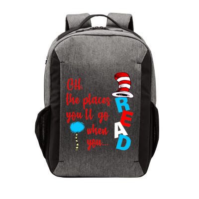 Oh The Places You'll Go When You Read Vector Backpack