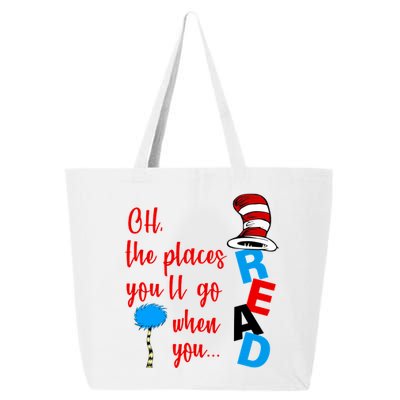 Oh The Places You'll Go When You Read 25L Jumbo Tote