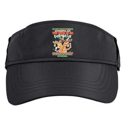 Oh The Virus Outside Is Frightful Wine Is So Delightful Let Us Drink Adult Drive Performance Visor