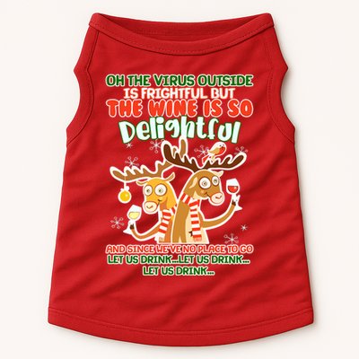 Oh The Virus Outside Is Frightful Wine Is So Delightful Let Us Drink Doggie Tank