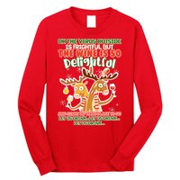 Oh The Virus Outside Is Frightful Wine Is So Delightful Let Us Drink Long Sleeve Shirt