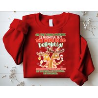 Oh The Virus Outside Is Frightful Wine Is So Delightful Let Us Drink Sweatshirt