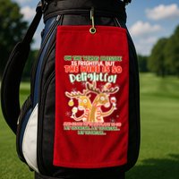 Oh The Virus Outside Is Frightful Wine Is So Delightful Let Us Drink Golf Towel