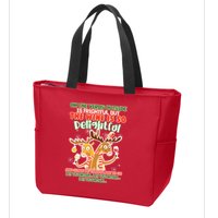 Oh The Virus Outside Is Frightful Wine Is So Delightful Let Us Drink Zip Tote Bag