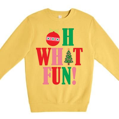 Oh What Fun Christmas Premium Crewneck Sweatshirt