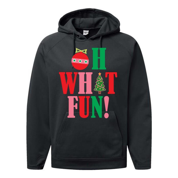 Oh What Fun Christmas Performance Fleece Hoodie