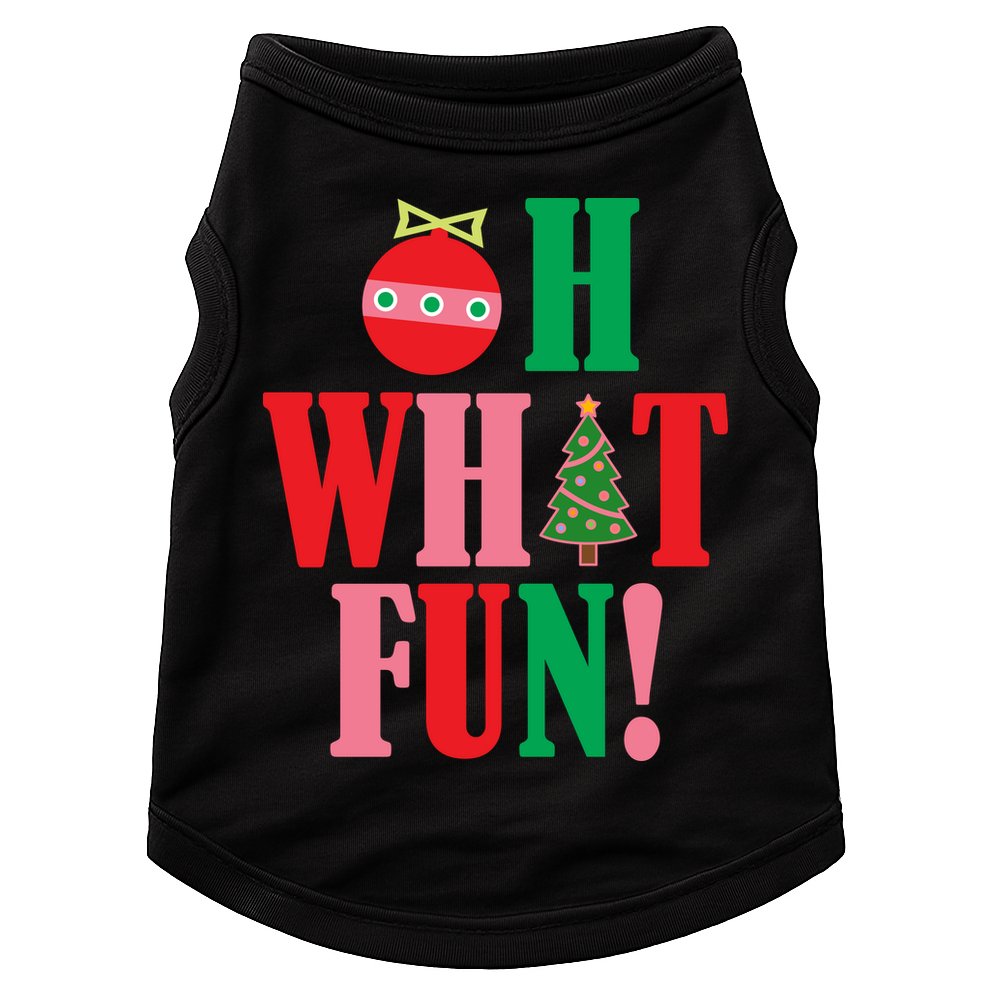 Oh What Fun Christmas Doggie Tank