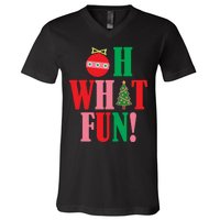 Oh What Fun Christmas V-Neck T-Shirt