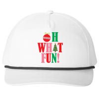 Oh What Fun Christmas Snapback Five-Panel Rope Hat