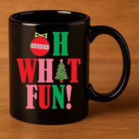 Oh What Fun Christmas 11oz C Handle Ceramic Mug