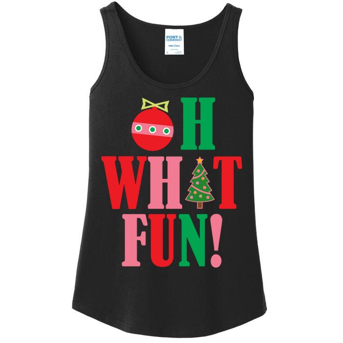 Oh What Fun Christmas Ladies Essential Tank