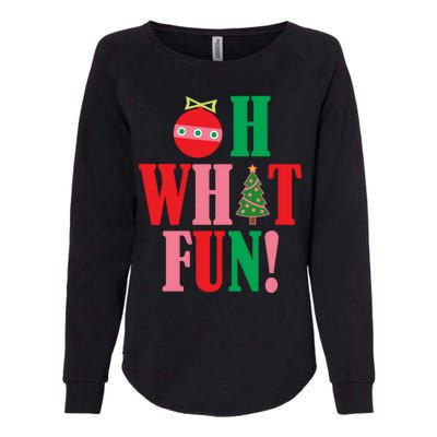 Oh What Fun Christmas Womens California Wash Sweatshirt